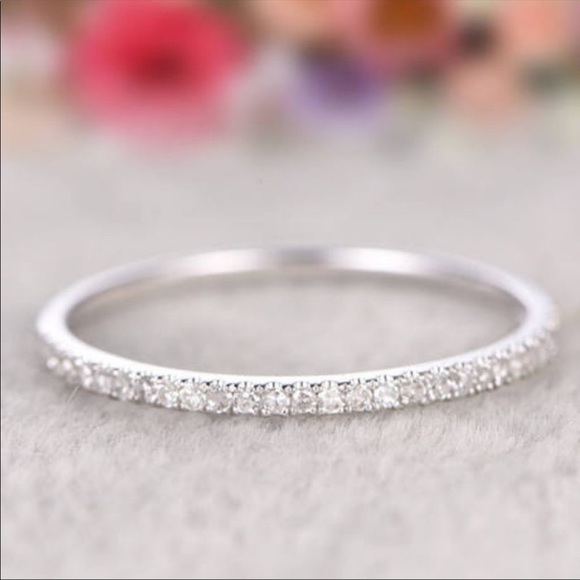 New Eternity Lovely 925 Silver Diamond Bridal π - Picture 3 of 3